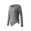 Weightlifting fairy sports top, loose, slimming, breathable fitness wear, long-sleeved yoga wear, large-sized running smock Item Picture
